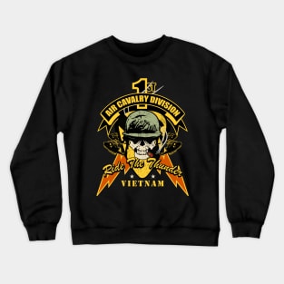 1st Air Cavalry Division Air Cav - Ride The Thunder Crewneck Sweatshirt